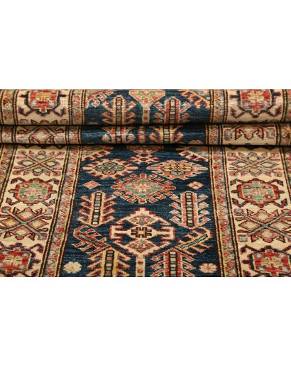 Tappeto Kazak Fine Pakistan bianco grigio 73x208