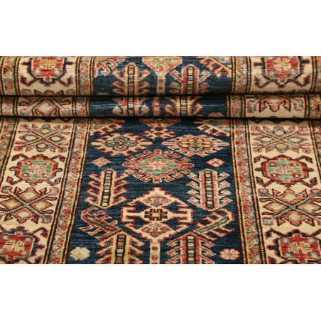 Tappeto Kazak Fine Pakistan bianco grigio 73x208