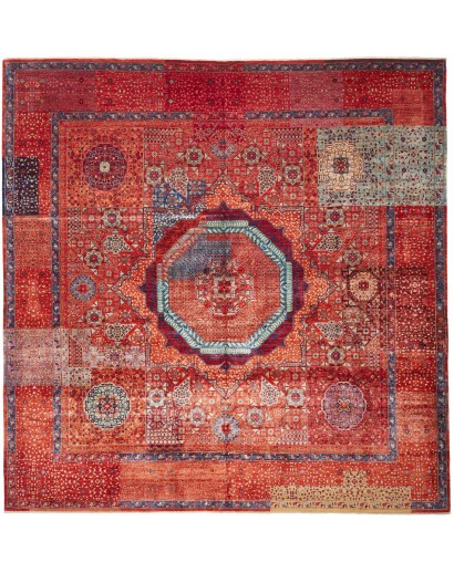 Tappeto Mamlouk Pakistan marrone grigio 299x299