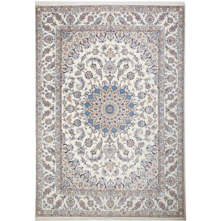 Tappeto Nain Kashmar Persia bianco 255x365