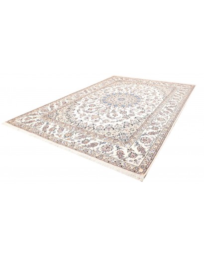 Tappeto Nain Kashmar Persia bianco 255x365