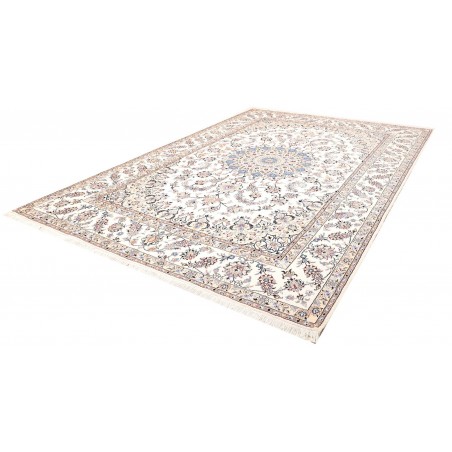 Tappeto Nain Kashmar Persia bianco 255x365