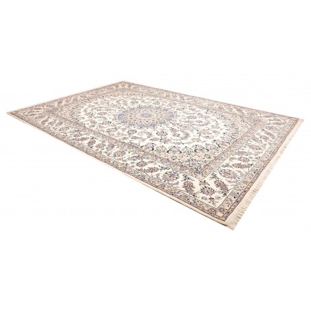 Tappeto Nain Kashmar Persia bianco 255x365