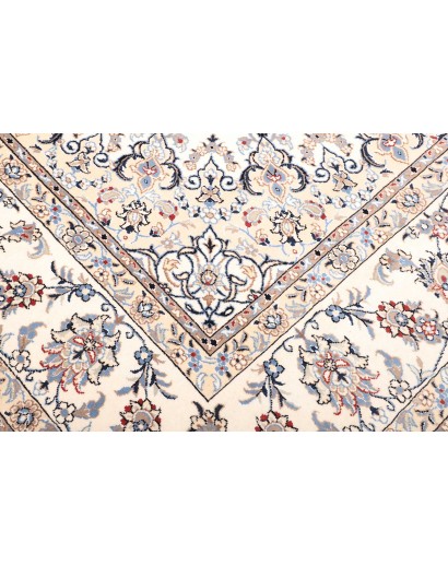 Tappeto Nain Kashmar Persia bianco 255x365