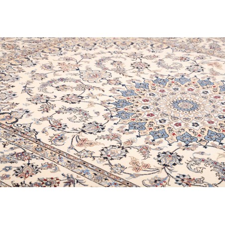 Tappeto Nain Kashmar Persia bianco 255x365