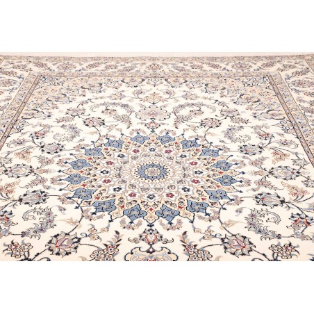 Tappeto Nain Kashmar Persia bianco 255x365