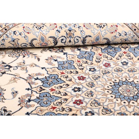 Tappeto Nain Kashmar Persia bianco 255x365