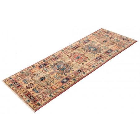 Tappeto Kazak Fine Pakistan marrone grigio 65x185