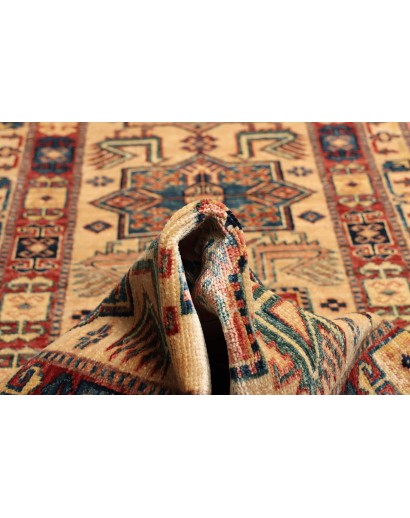 Tappeto Kazak Fine Pakistan marrone grigio 65x185