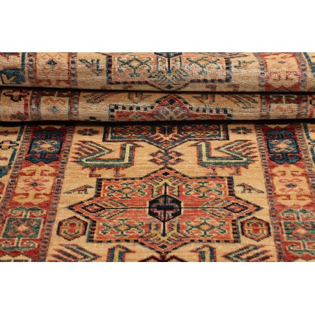 Tappeto Kazak Fine Pakistan marrone grigio 65x185