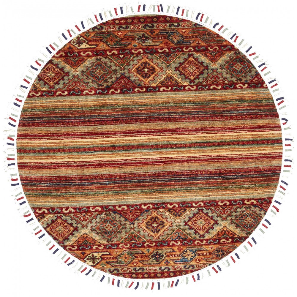 Tappeto Samarkand Pakistan marrone arancione 97x97