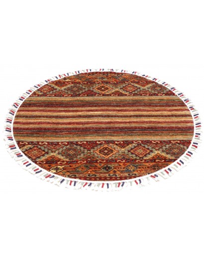 Tappeto Samarkand Pakistan marrone arancione 97x97