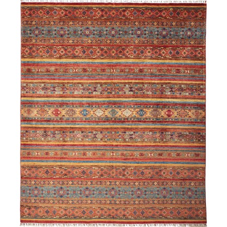Tappeto Samarkand Pakistan rosso arancione 254x300