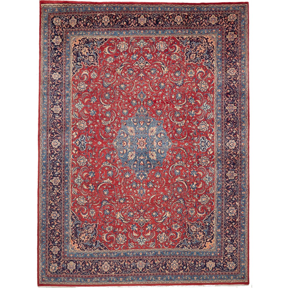 Tappeto Sarough Persia azzurro bianco 240x318