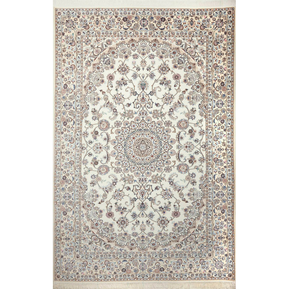 Tappeto Nain 9La Persia bianco 205x317 Tappeto Nain 9La Persia bianco 205x317