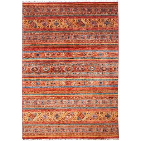 Tappeto Samarkand Pakistan rosso grigio 208x298
