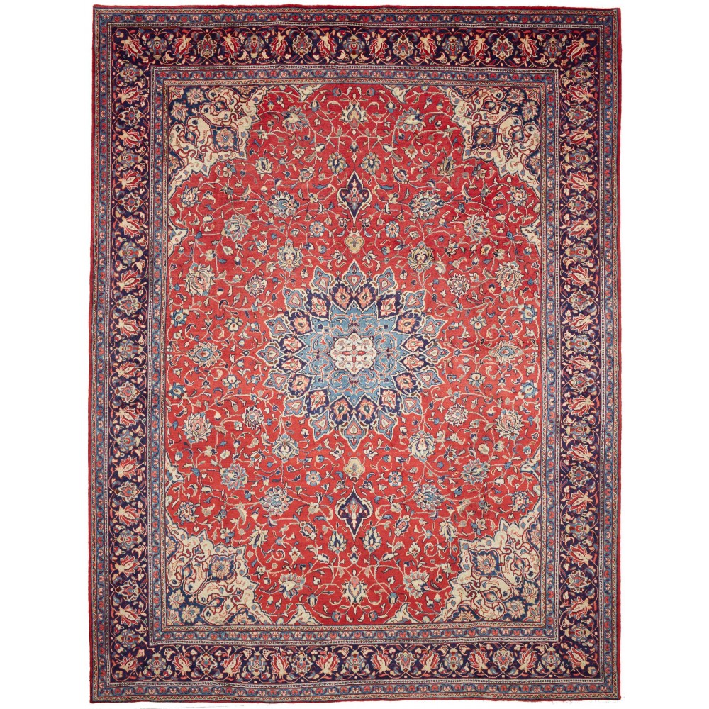 Tappeto Sarough Persia marrone grigio 303x398