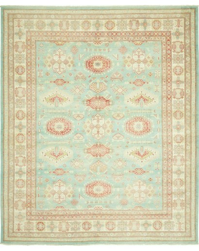 Tappeto Kazak Afghanistan beige bianco 245x295