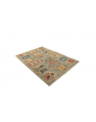 Tappeto Tribal Pakistan marrone azzurro 149x206