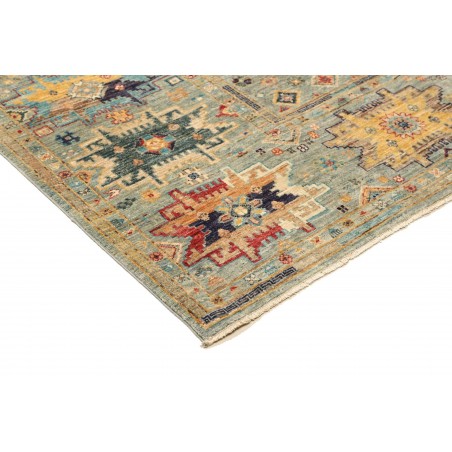 Tappeto Tribal Pakistan marrone azzurro 149x206