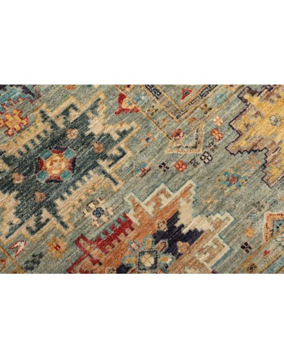 Tappeto Tribal Pakistan marrone azzurro 149x206