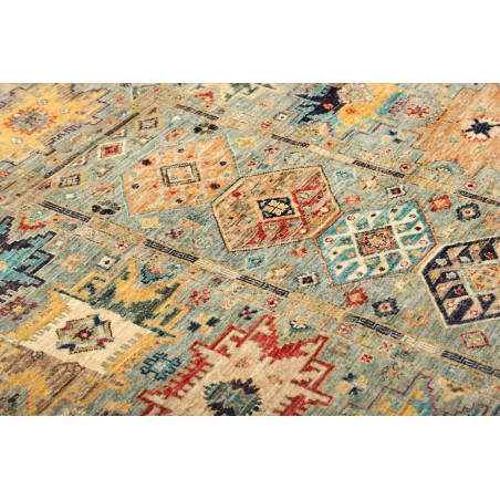 Tappeto Tribal Pakistan marrone azzurro 149x206