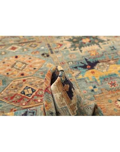 Tappeto Tribal Pakistan marrone azzurro 149x206