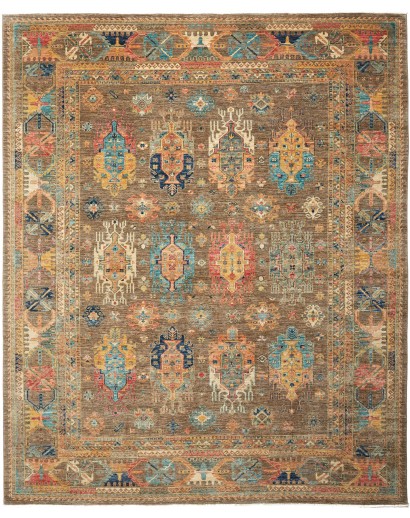 Tappeto Tribal Pakistan bianco marrone 247x302