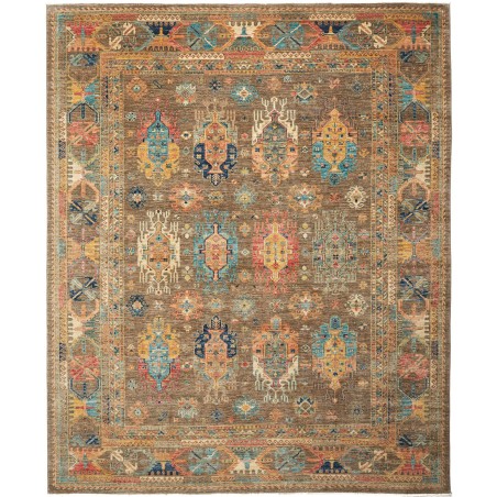 Tappeto Tribal Pakistan bianco marrone 247x302