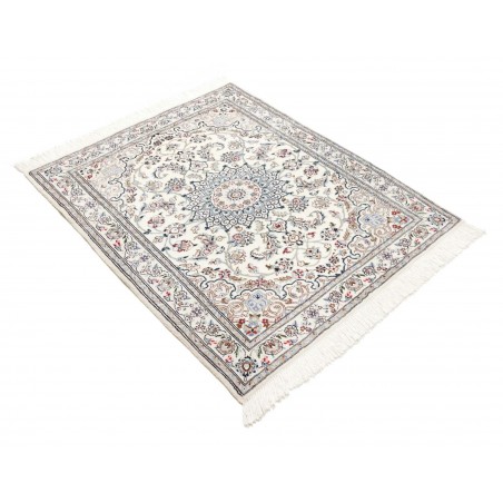 Tappeto Nain 9La Persia bianco azzurro 102x124
