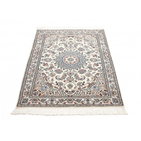 Tappeto Nain 9La Persia bianco azzurro 102x124
