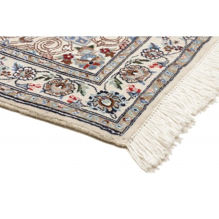 Tappeto Nain 9La Persia bianco azzurro 102x124