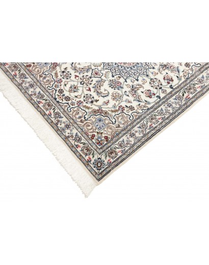 Tappeto Nain 9La Persia bianco azzurro 102x124