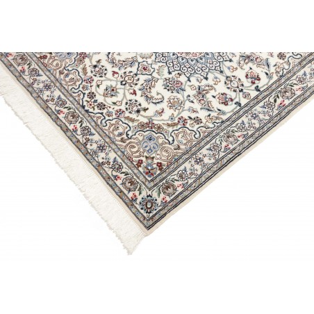 Tappeto Nain 9La Persia bianco azzurro 102x124