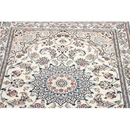Tappeto Nain 9La Persia bianco azzurro 102x124