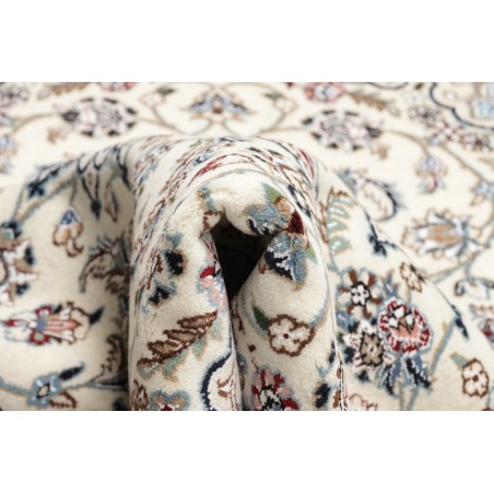 Tappeto Nain 9La Persia bianco azzurro 102x124