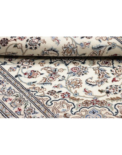 Tappeto Nain 9La Persia bianco azzurro 102x124