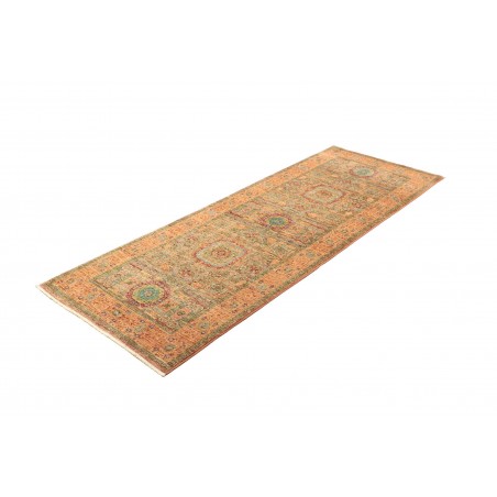 Tappeto Mamlouk Pakistan arancione azzurro 76x202