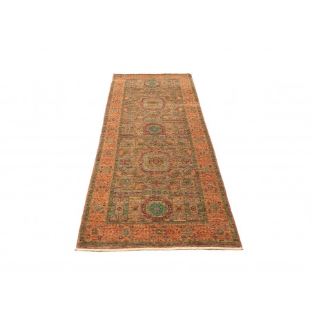 Tappeto Mamlouk Pakistan arancione azzurro 76x202