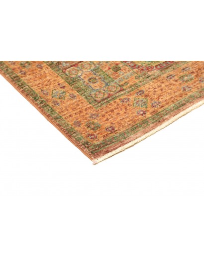 Tappeto Mamlouk Pakistan arancione azzurro 76x202