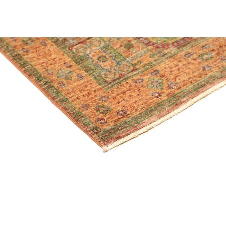 Tappeto Mamlouk Pakistan arancione azzurro 76x202