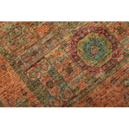 Tappeto Mamlouk Pakistan arancione azzurro 76x202