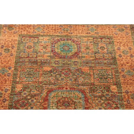 Tappeto Mamlouk Pakistan arancione azzurro 76x202
