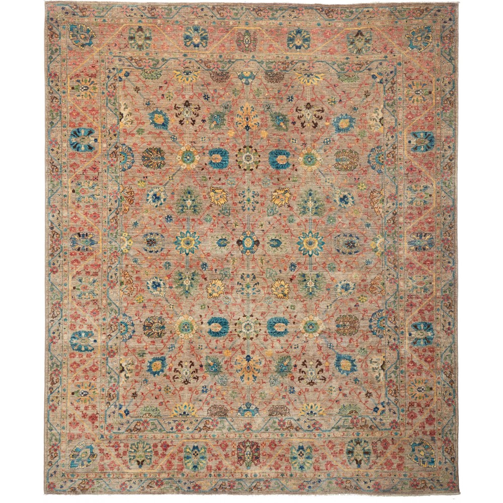 Tappeto Mamlouk Pakistan marrone grigio 252x301 Tappeto Mamlouk Pakistan marrone grigio 252x301