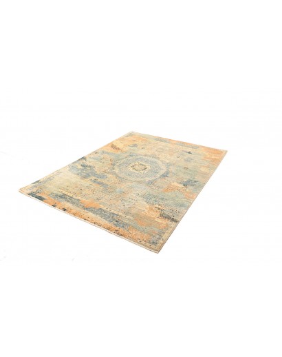 Tappeto Mamlouk Pakistan azzurro grigio 150x202