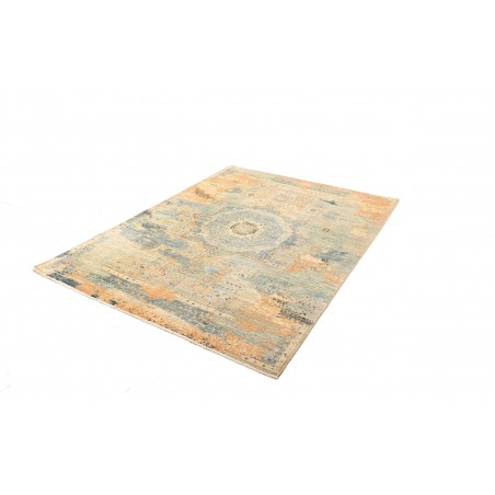 Tappeto Mamlouk Pakistan azzurro grigio 150x202