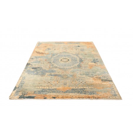 Tappeto Mamlouk Pakistan azzurro grigio 150x202