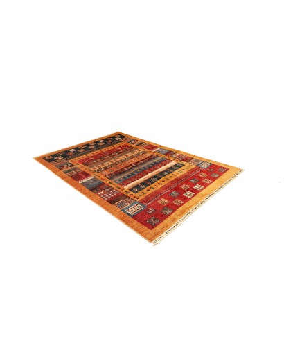 Tappeto Fun Collection Pakistan rosso grigio 170x245