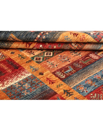 Tappeto Fun Collection Pakistan rosso grigio 170x245
