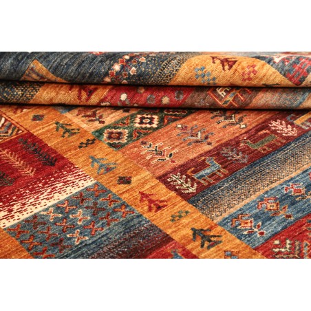 Tappeto Fun Collection Pakistan rosso grigio 170x245